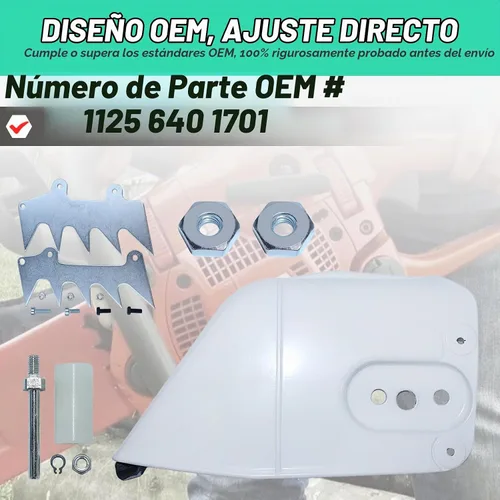 Vista 5 de Adefol Kit de cubierta de piñón de embrague para Stihl MS660 066 MS650 Pieza de repuesto con espigas de perro de tala Tuerca de barra colectora
