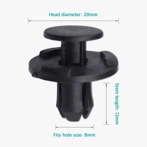 Vista 2 de Lantee 20 clips de empuje para parachoques y guardabarros para 01553-05323 para Nissan Sentra Rogue Murano Maxima Frontier Armada Altima 350Z Versa