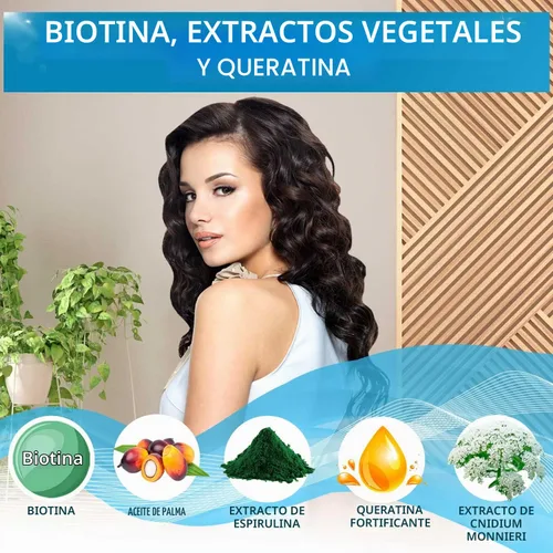Vista 5 de BELLISSO Set de champú y acondicionador de biotina y acondicionador de biotina