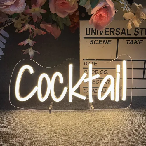 Vista 10 de Número de mesa de cumpleaños de un año de edad, lámpara de escritorio, luz nocturna, letra de boda, letrero de neón LED, decoración de mesa de boda