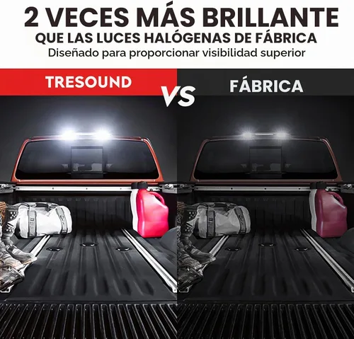 Vista 4 de Tercera tercera luz de freno LED para Ford F150 2015-2017 Lámpara de carga trasera Luz de freno de montaje alto (lente humo de carcasa cromada)