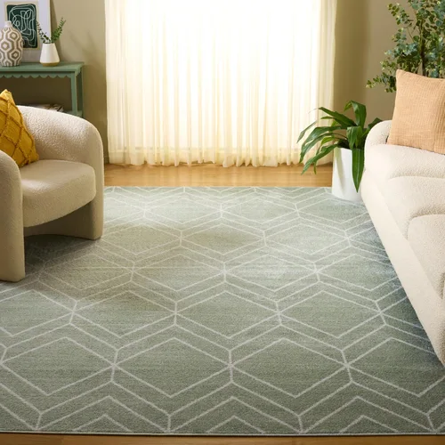 Vista 76 de SAFAVIEH Adirondack Collection - Alfombra decorativa, 2 x 3 pies, color negro y marfil, diseño geométrico moderno, no desprende pelusa y de fácil