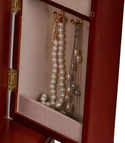 Vista 7 de Mele & Co Harmony - Joyero musical de madera personalizable con cajonesgrabados personalizados para mujeres, niñas
