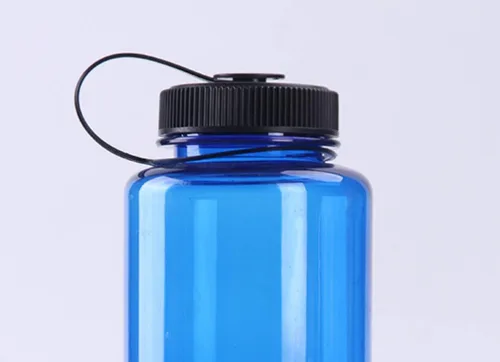 Vista 6 de NuRich Tapa de bucle, tapa de repuesto para botella de agua de boca ancha con boquilla de pico y lazo de transporte, tapa deportiva a prueba