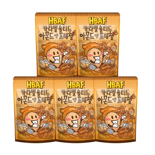 Vista 10 de [HBAF] Nuez de almendras crujientes de maíz horneado coreano Nutritivo y sin gluten Almuerzo para niños después de la escuela, trabajo, viaje