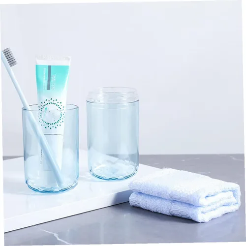 Vista 6 de DOITOOL Estuche para cepillos de dientes de viaje de plástico transparente para cepillos de dientes, contenedor portátil para cepillos de dientes