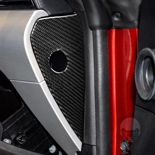 Vista 5 de NVCNX Real Premium - Adhesivo de fibra de carbono compatible con Ford Mustang GT 2015-2023 2016 2017 2018 2019 2020 2021 2022 para salpicadero