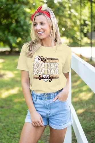 Vista 5 de Camiseta de béisbol para mujer, camiseta de manga corta para mujer, camiseta divertida con gráfico de béisbol para mamá, camiseta de verano casual