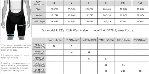 Vista 7 de RISESBIK Cycling Bib Shorts 4'' Silicone Leg Grippers Road Bike Bib Shorts Cycling Tights Lightweight Bicycle Biking Shorts