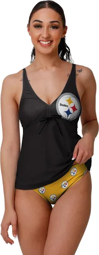 Vista 96 de FOCO Women's NFL Team Logo Ladies Bathing Swim Wear Suit