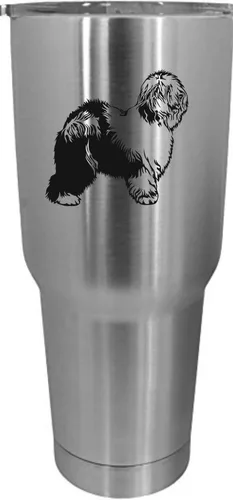 Vista 281 de Cairn Terrier - Vaso grabado con temática de perro, 30 onzas