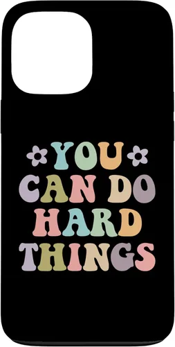 Vista 24 de Inspirational Women's Graphics - You Can Do Hard Things Case for iPhone 16