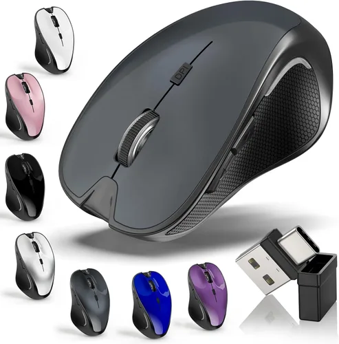 Vista 8 de Ratón para MacBook Wireless Bluetooth Laptop Mac Pro PC Ratones con Jiggler 10. Mouse inalámbrico Bluetooth (blanco)