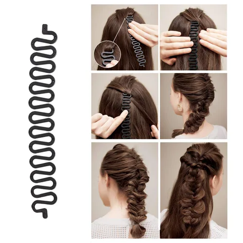 Vista 2 de Juego de 27 piezas de peinado, herramientas de diseño de cabello, accesorios para el cabello, kit de herramientas de modelado de cabello