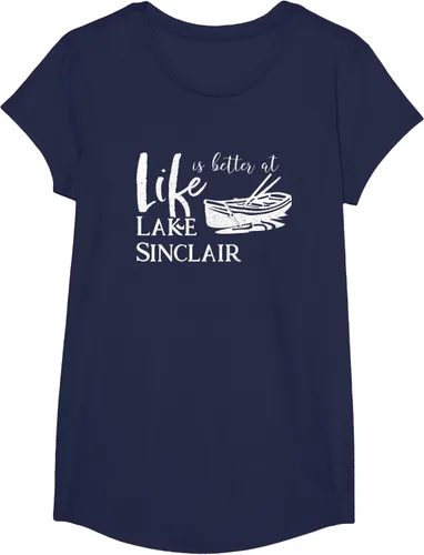 Vista 29 de Life is Better at Lake Sinclair Georgia Camiseta Negro