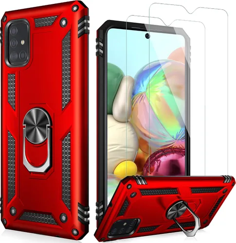 Vista 9 de LUMARKE Funda para Galaxy A51 4G con Protector de Pantalla, Pasa Prueba de Caída de 16 pies de Grado Militar, Cubierta Protectora para Teléfono