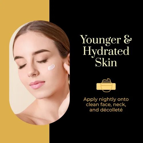 Vista 6 de Clear Beauty Hidratante facial de oro de 24 quilates y colágeno, probado por dermatólogos, antienvejecimiento, cuidado de la piel coreano, hidrata