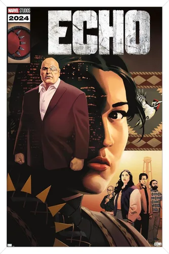 Vista 13 de Trends International Marvel Echo - Póster de pared con portada de cómic, 22.4 pulgadas de largo x 14.7 pulgadas, versión enmarcada en madera