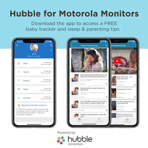 Vista 6 de Motorola Comfort 50 - Monitor de vídeo digital para bebé, 2 cámaras