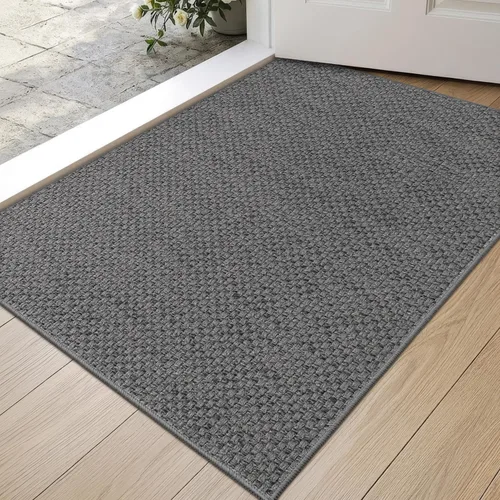 Vista 18 de DEXI Tapete delgado para puerta de entrada interior, 24 x 36 pulgadas Beige