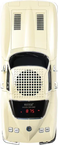 Vista 9 de WSTER WS-1969 Retro Sports Car Bluetooth Replica Altavoz - Modelo inalámbrico portátil con sonido HD, emparejamiento estéreo TWS, radio FM