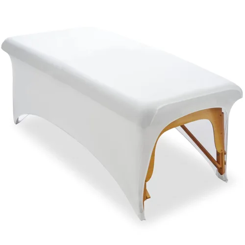 Vista 8 de Funda de cama elástica para cama de extensión de pestañas, juego de sábanas protectoras de tratamiento de spa para decoración de cama de pestañas