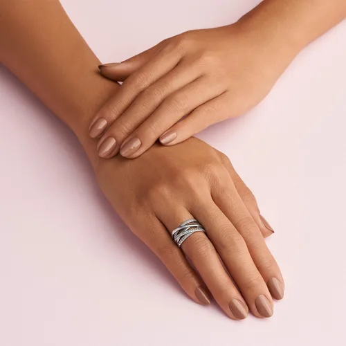 Vista 6 de PANDORA Jewelry Entwined Cubic Zirconia Ring