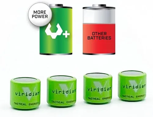 Vista 5 de Batería de Litio Viridian CR1 / 3N 3V (paquete de 4).