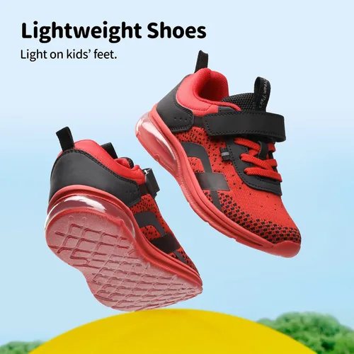 Vista 4 de DREAM PAIRS Zapatos para niños y niñas, tenis para correr o correr