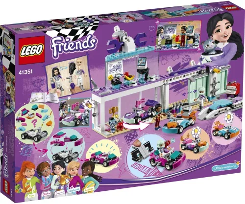 Vista 3 de LEGO Friends 41351 - Juego de construcción para talleres de personalización de kart