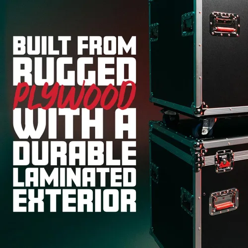 Vista 2 de Gator Cases G-TOUR Series ATA-Style - Estuche de vuelo con ruedas, tamaño: 22.5 x 22.5 x 22.8 pulgadas, (G-TOURTRK2222HS)