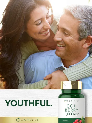 Vista 6 de Carlyle Goji Berry 120 cápsulas Extracto concentrado de la planta Wolfberry Sin OMG, sin gluten
