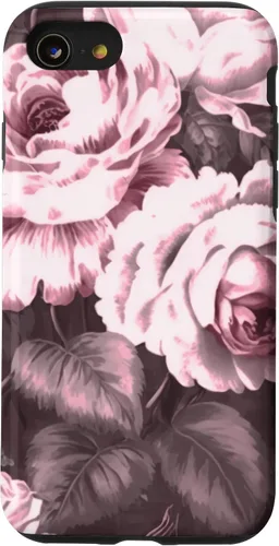 Vista 18 de iPhone 16 Vintage Classic Rose Flower Pattern in Pink Case