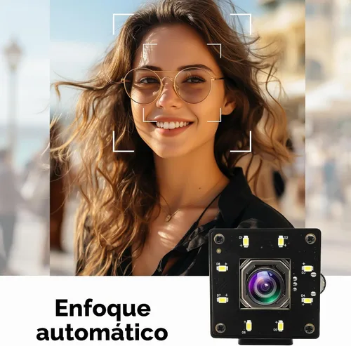 Vista 3 de Cámara USB 4K enfoque automático de 100 grados sin distorsión lente de visión nocturna a color cámara web para computadora UVC USB2.0 Lightburn Cam