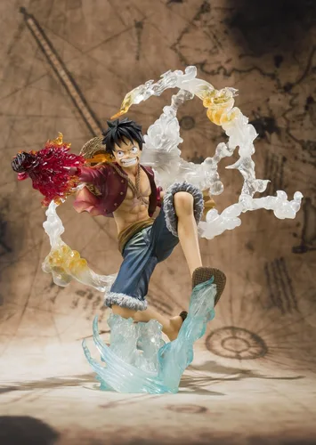 Vista 4 de Bandai Tamashii Nations Monkey. D. Luffy "One-Piece" FiguartsZERO Figura (versión de batalla)
