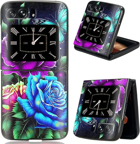 Vista 52 de Rossy Funda para Motorola RAZR 5G, para Moto RAZR 5G, funda delgada y ligera de policarbonato duro a prueba de golpes para Motorola Moto RAZR 5G