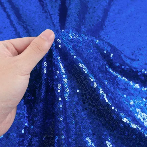 Vista 10 de Partisout Tela de lentejuelas por el patio - Tela de 3mm brillante para manualidades DIY, disfraces y decoración de fiesta Material de brillo, 3