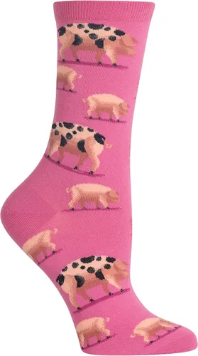 Vista 29 de Hot Sox Calcetines de mujer con patrón geométrico de novedad Heather cáñamo