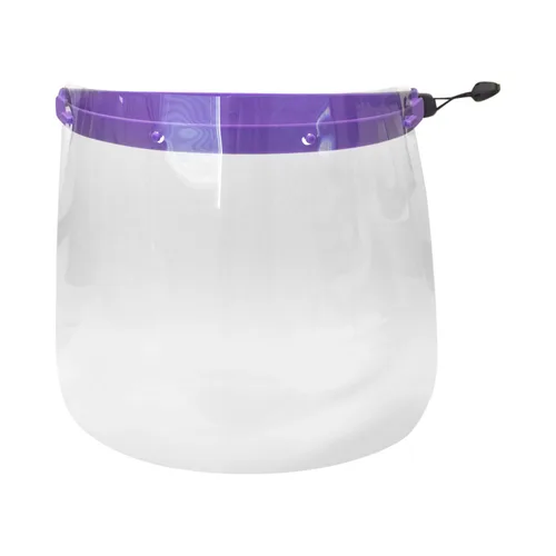 Vista 3 de Protector facial transparente multicolor con diadema ajustable (10 protectores con 1 marco) (negro)