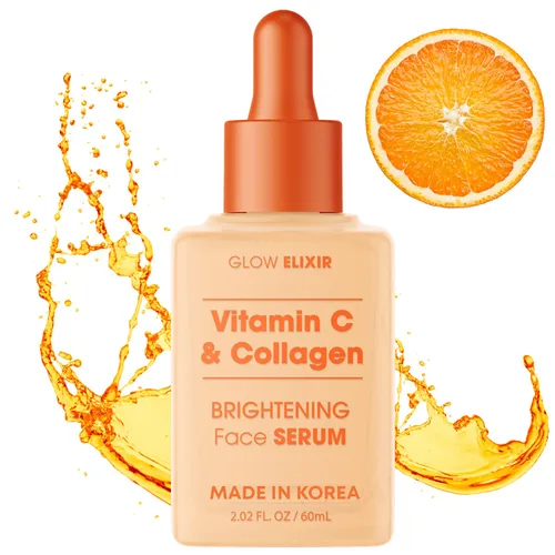 Vista 8 de Glow Elixir Suero facial de colágeno y péptidos, suero reafirmante y antiarrugas para reparación de la piel, líneas finas y tratamiento de arrugas