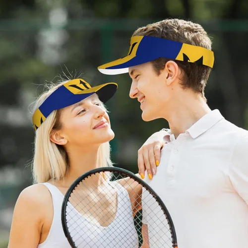 Vista 7 de Lindo sombrero de bandera divertido para mujeres y hombres, ajustable, visera deportiva, sombrero de verano a la moda, sombrero de bandera de playa