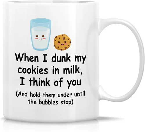 Vista 11 de Retreez Taza divertida – I Love You to The Moon & Back - Tazas de café de cerámica de 11 onzas – Divertido, sarcasmo, sarcástico, motivacional