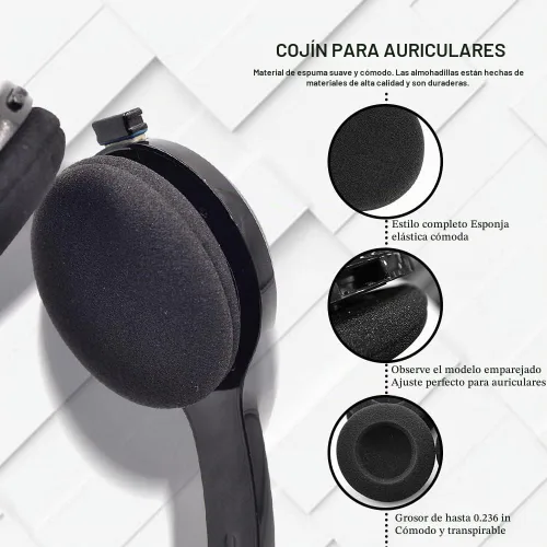 Vista 5 de 10 X auriculares auriculares espuma almohadilla de oído cubierta 2.520 in