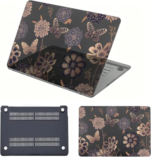 Vista 21 de Funda para laptop compatible con MacBook Air de 15 pulgadas, versión 2026-2023 M5 A3448 M4 A3241 A3114 M3 A2941 M2 Chip con pantalla de retina Mapa