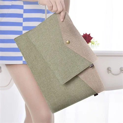Vista 3 de Carpetas de archivos A4/A5, bolsa de documentos, sobres de archivo, bolsas de archivo, carpetas de archivos, carpetas de archivos (S, beige)