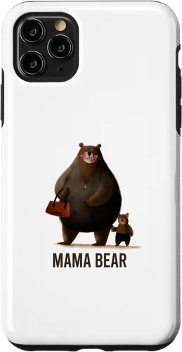 Vista 11 de Funda para iPhone 14 mama bear