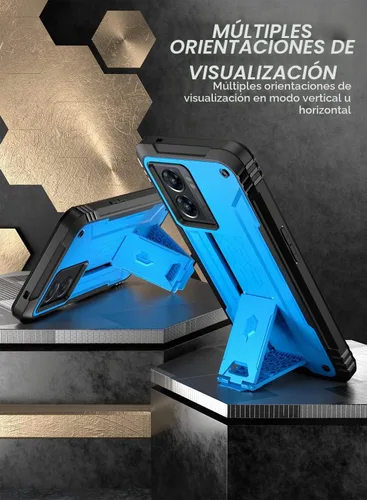 Vista 4 de Poetic Revolution Series - Funda protectora para OnePlus Nord N300 5G, de cuerpo completo, resistente de doble capa, a prueba de golpes, con función