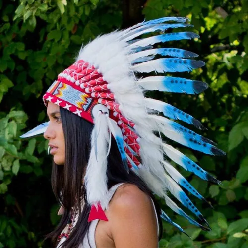 Vista 11 de Novum Crafts Tocado de plumas Inspirado en indios nativos americanos Elige