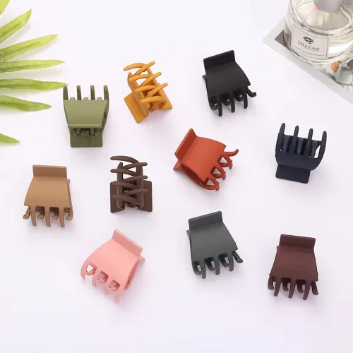Vista 3 de Pinzas para el cabello para mujeres y niñas, pinzas antideslizantes de 1.3 pulgadas con acabado mate para peinar cabello fino y grueso (20 unidades)