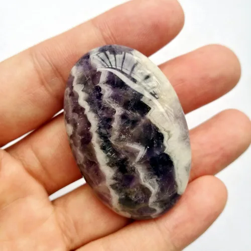 Vista 7 de Piedra de sangre africana, mini bolsillo ovalado de palma curativa, cristal curativo, spa, piedra energética, cristales y piedras curativas